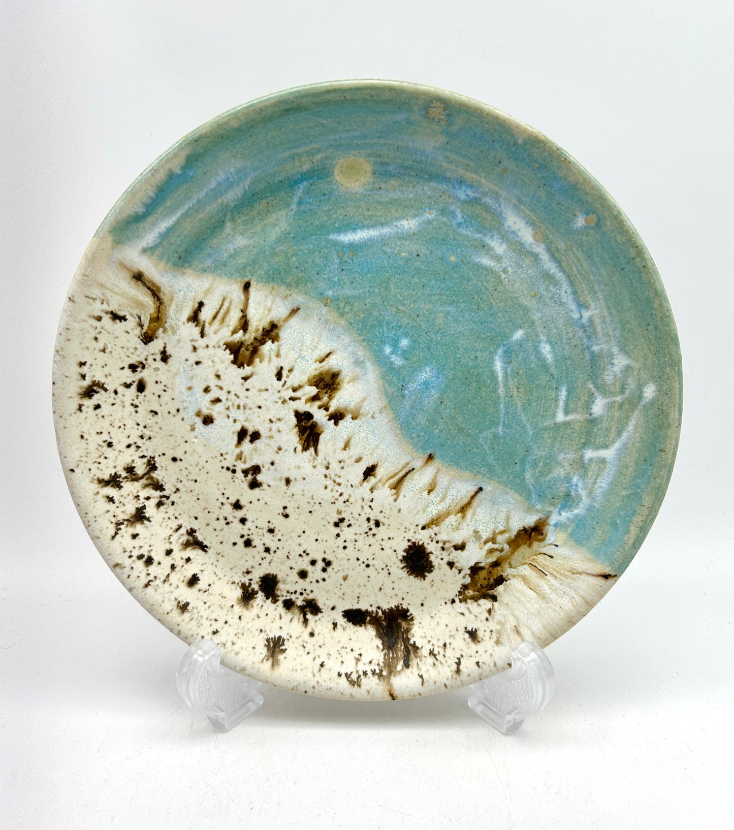 SECOND Small side plate in beach glazes