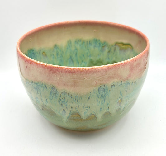 SECOND Bowl in melting pinks and greens