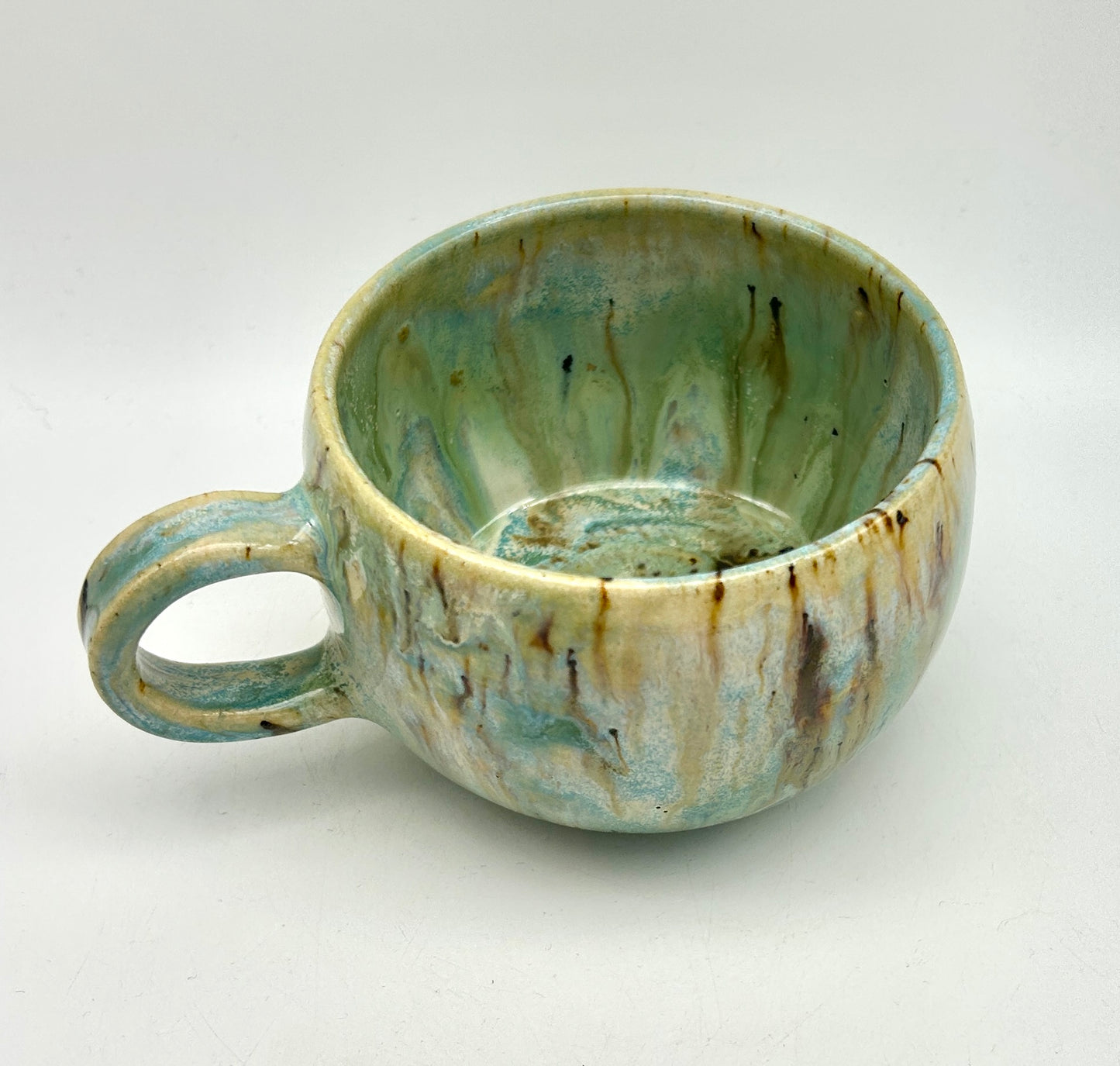 SECOND Teacup in melting greens