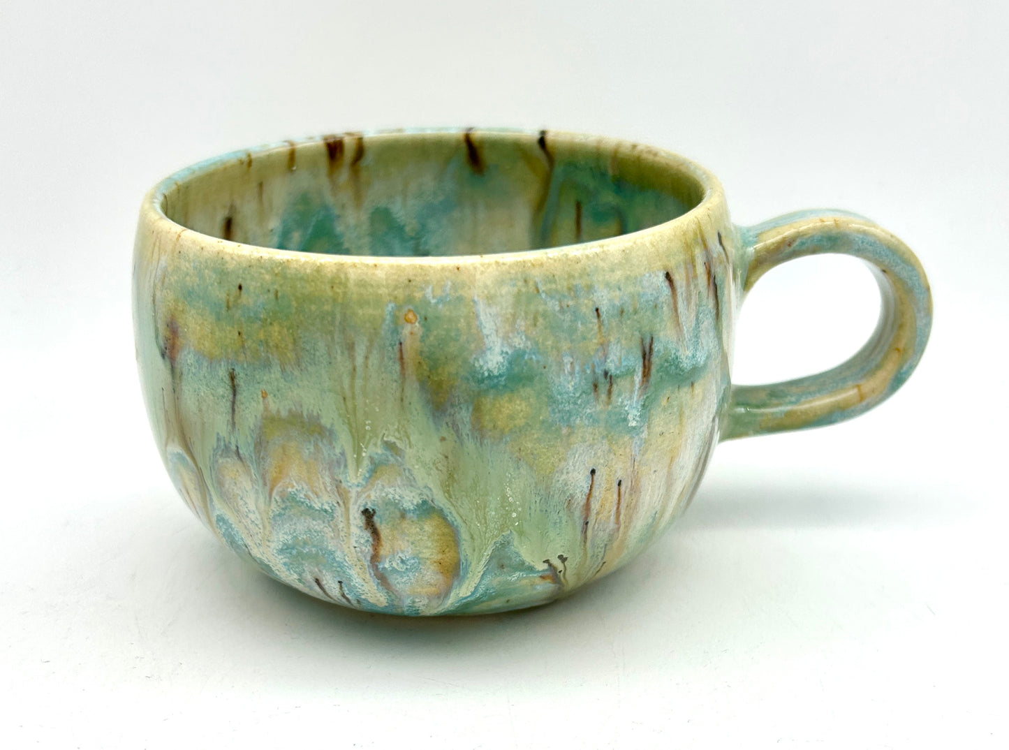 SECOND Teacup in melting greens