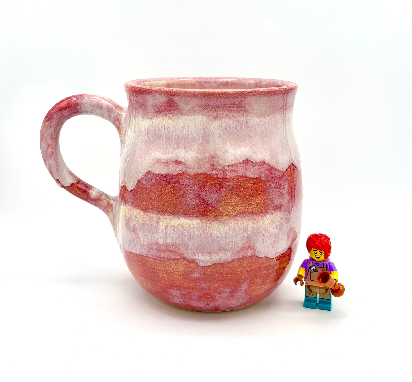 COMMISSION Massive mug in flowing pinks