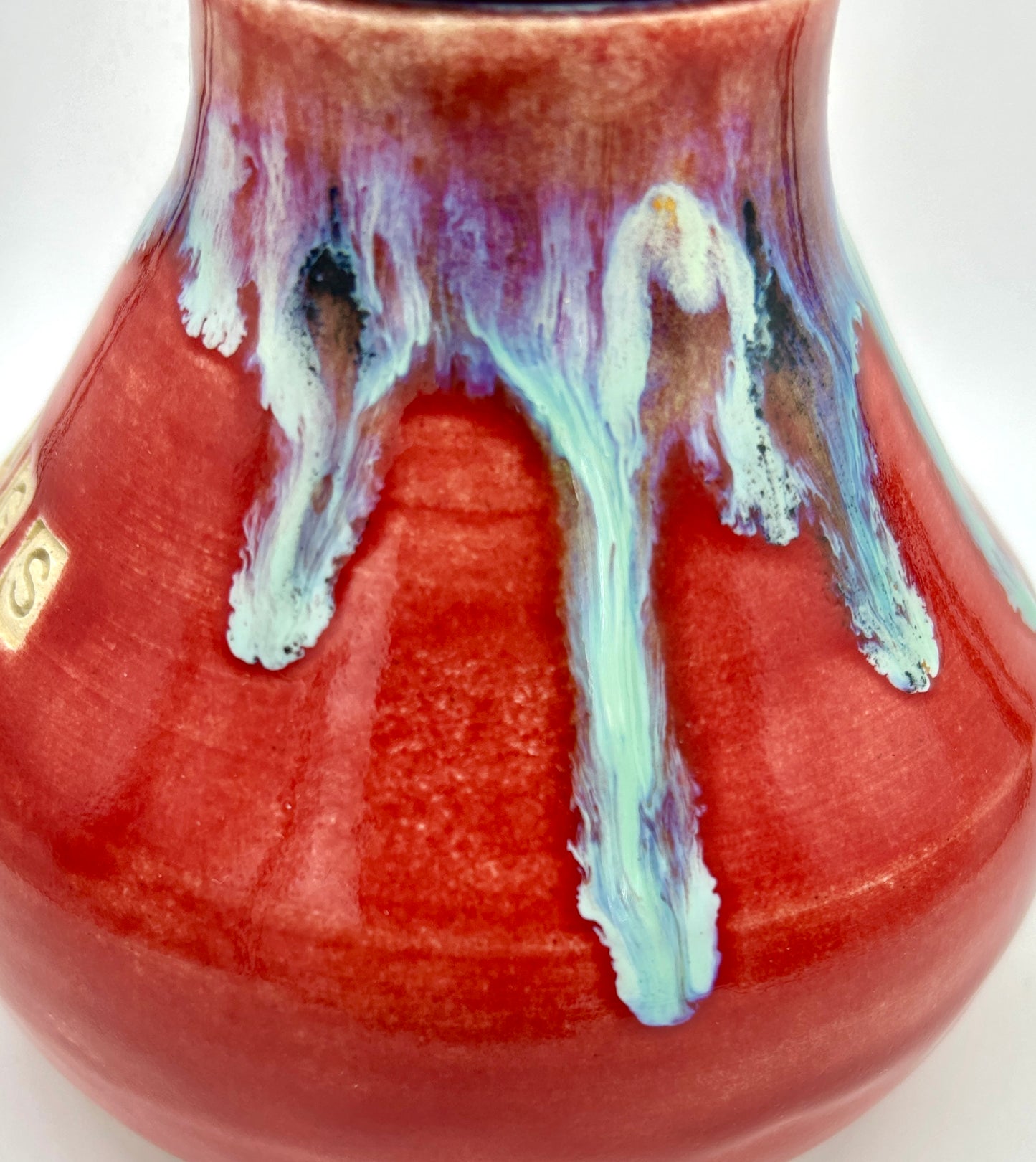 'Drugs' stoppered jar in vibrant colours