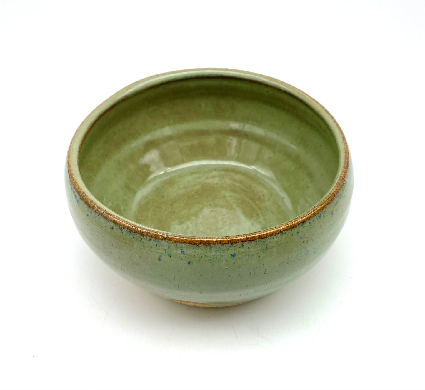 Little bowl in olive greens