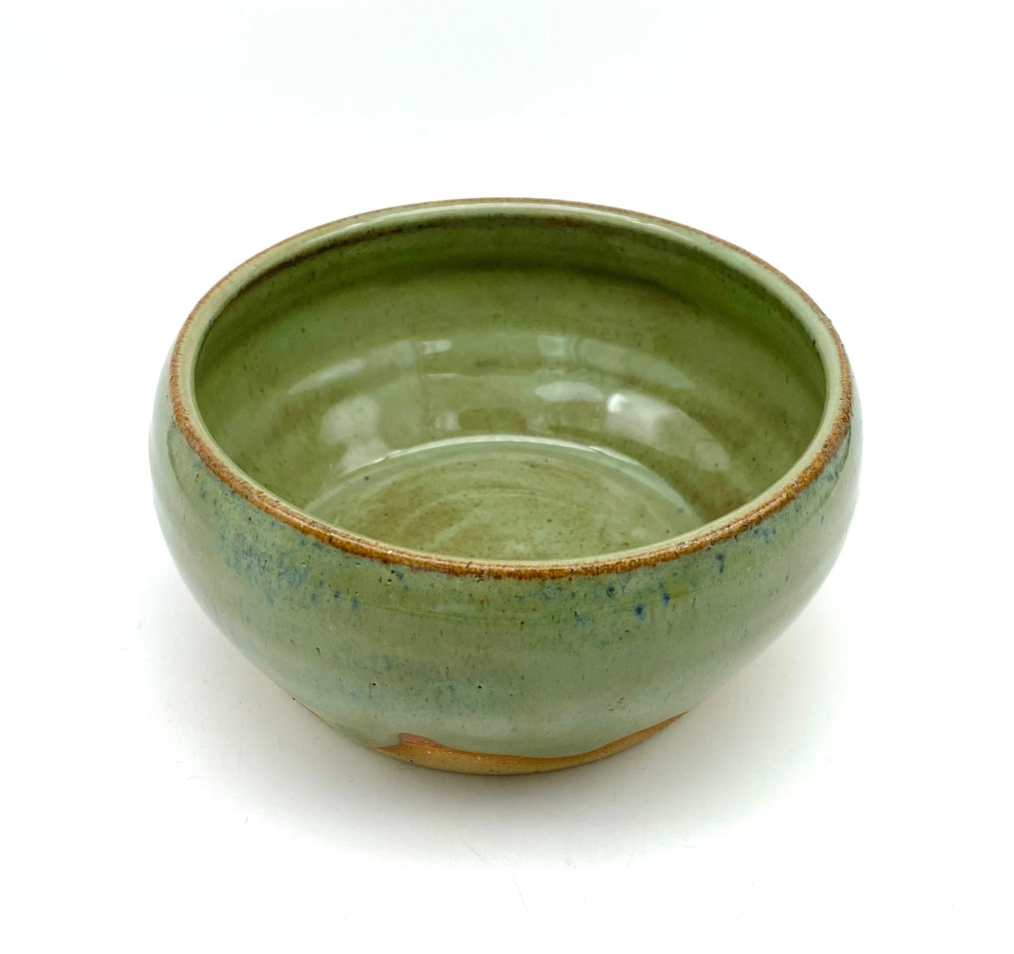 Little bowl in olive greens