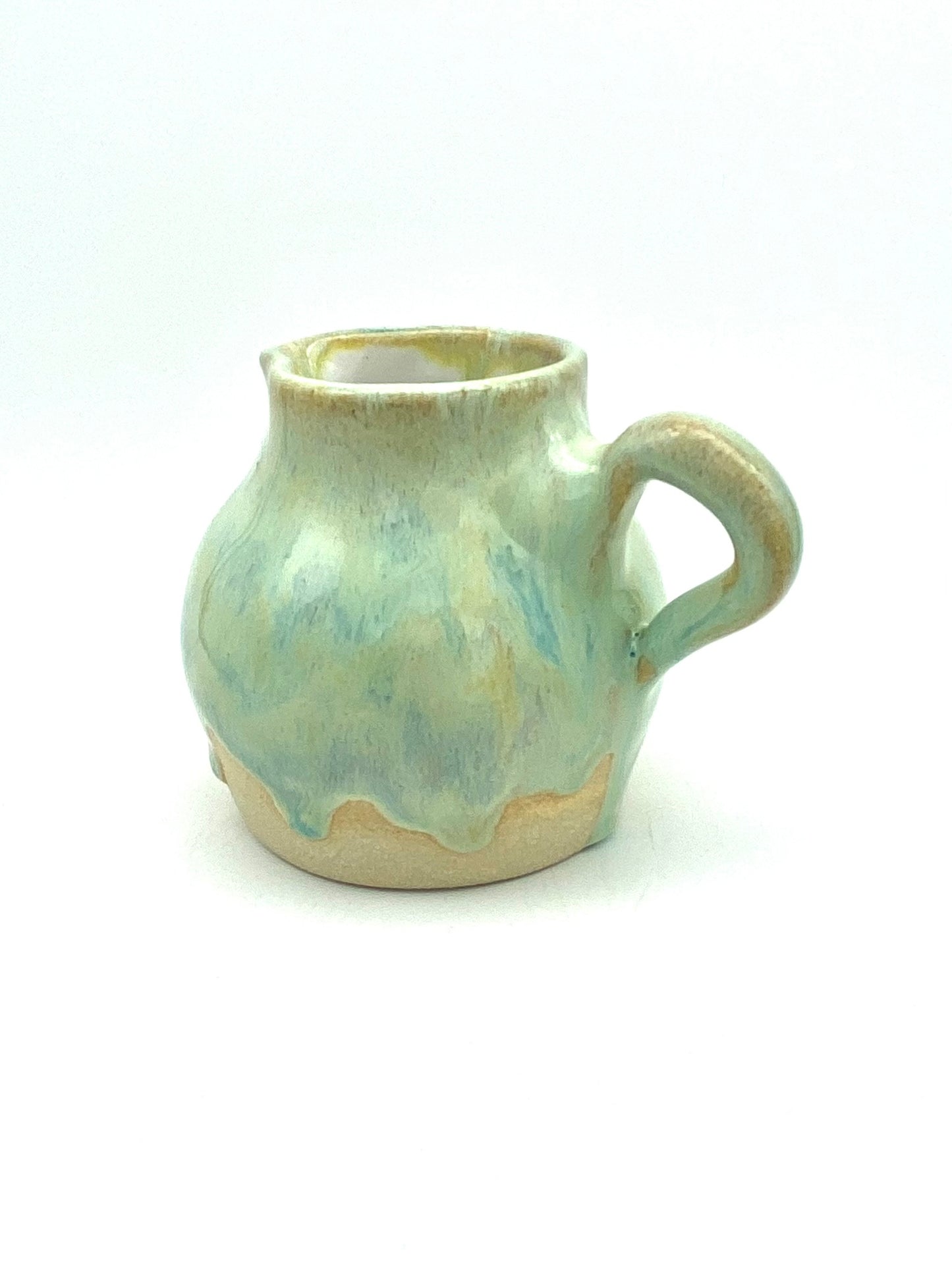 SECOND swirly pastel greens jug