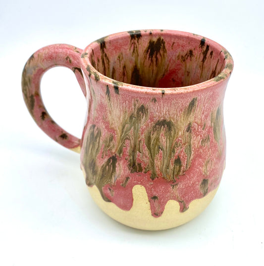 Lovely big fat mug in pinks