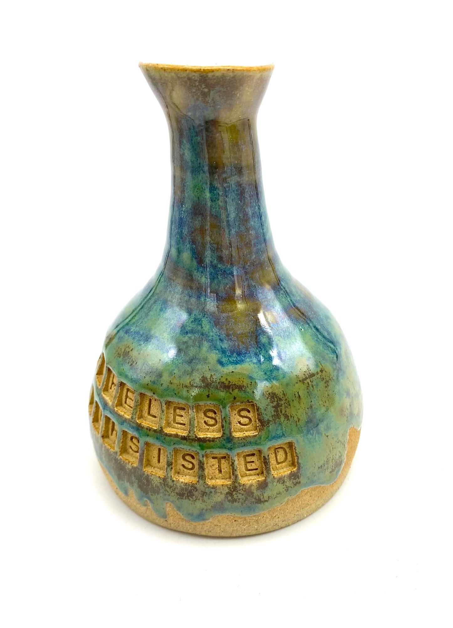 'Nevertheless, she persisted' bud vase