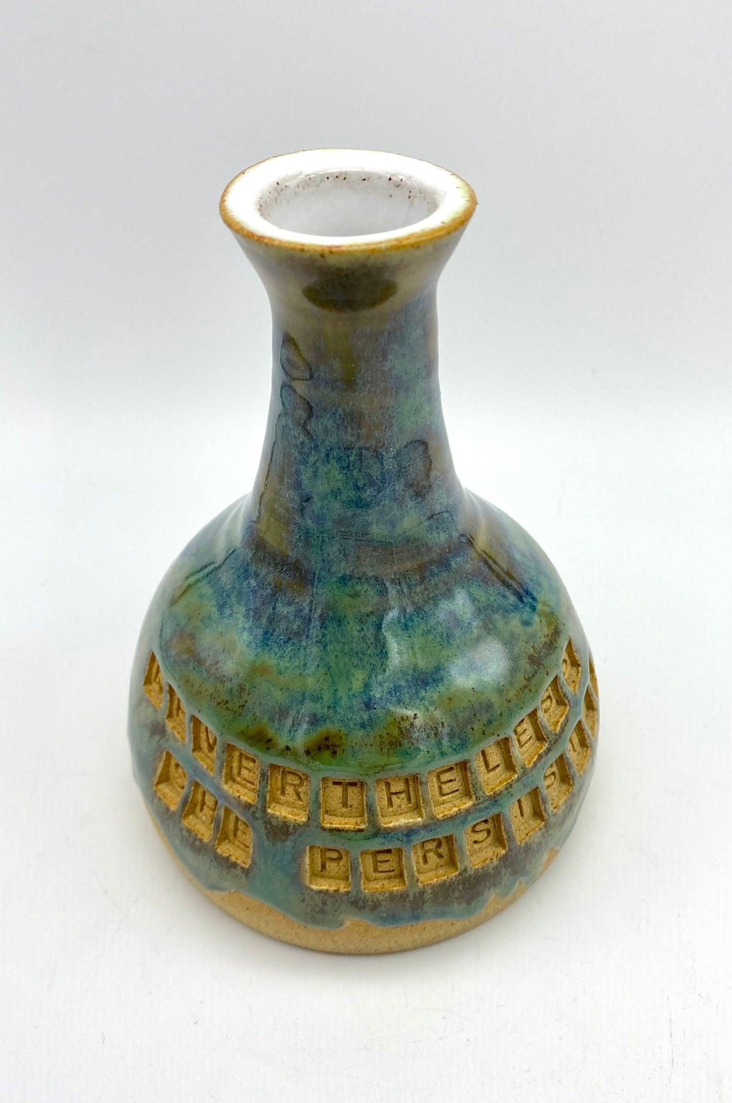 'Nevertheless, she persisted' bud vase