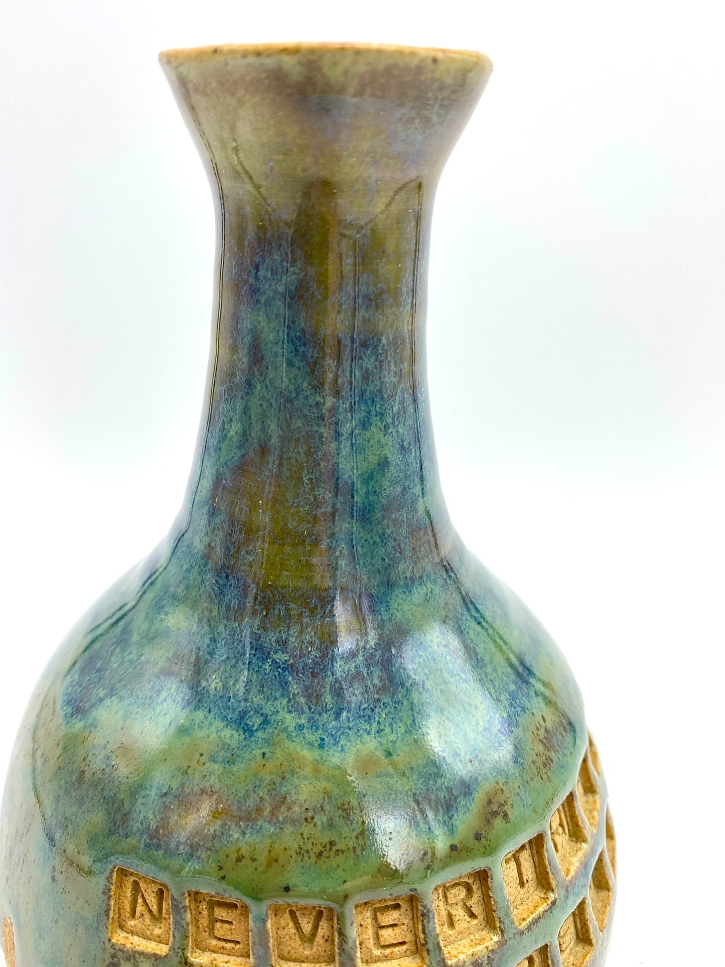 'Nevertheless, she persisted' bud vase