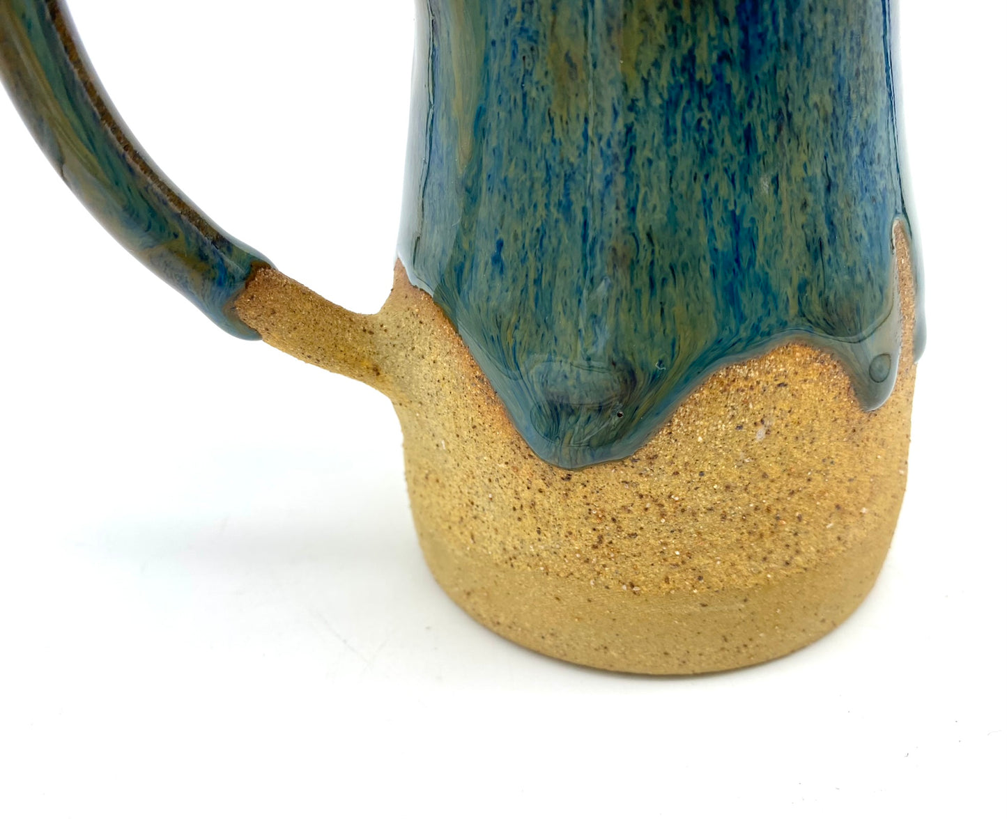 Jug in blues and greens