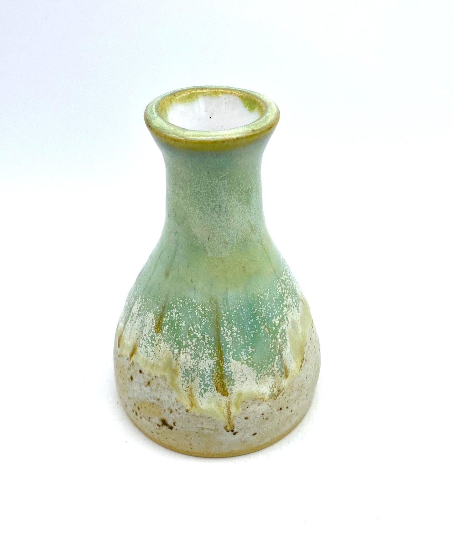 Little bud vase in sage greens