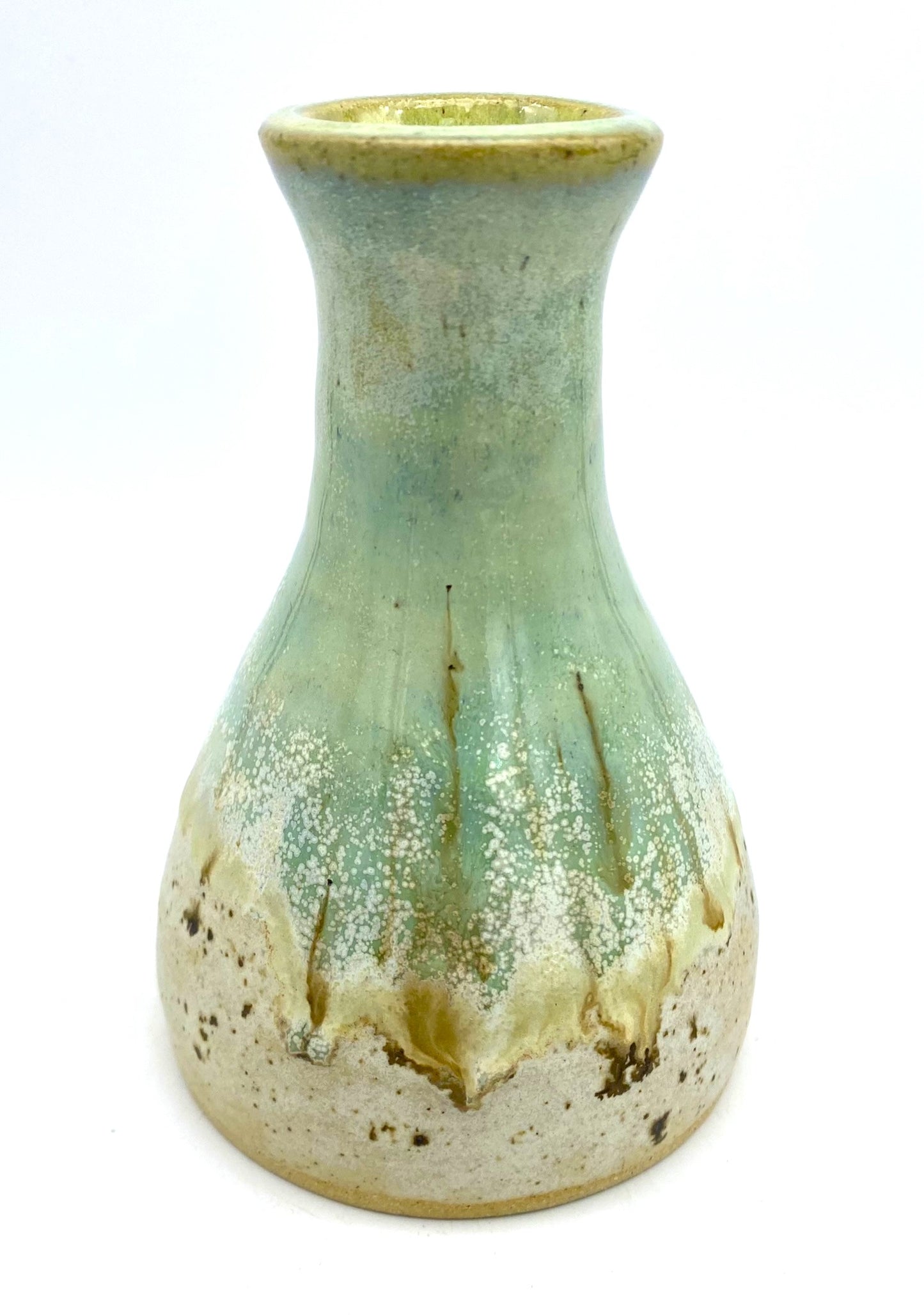 Little bud vase in sage greens