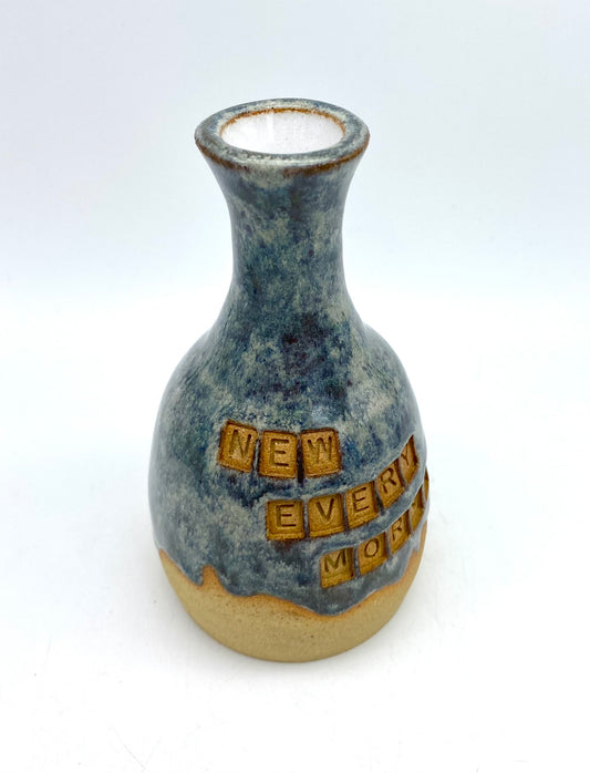 'New every morning' Bible bud vase