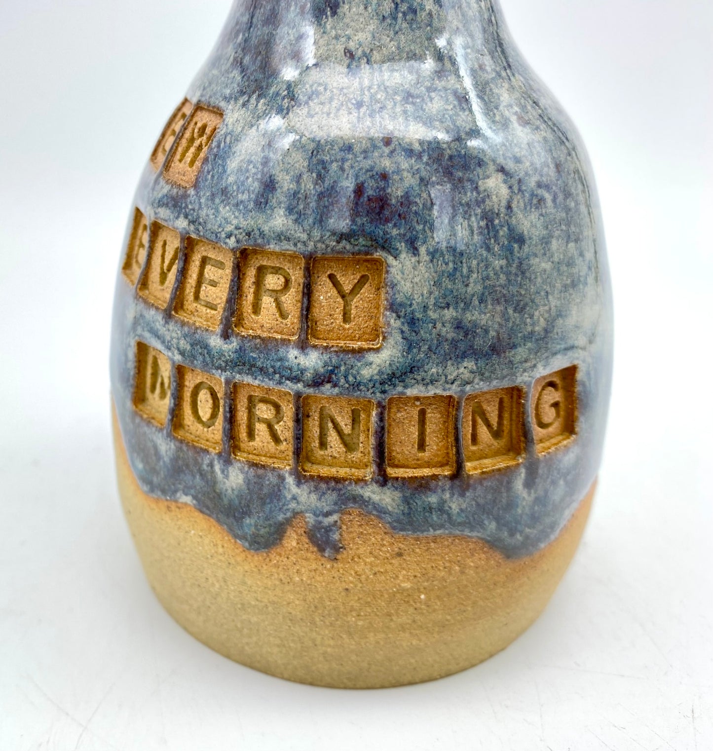 'New every morning' Bible bud vase