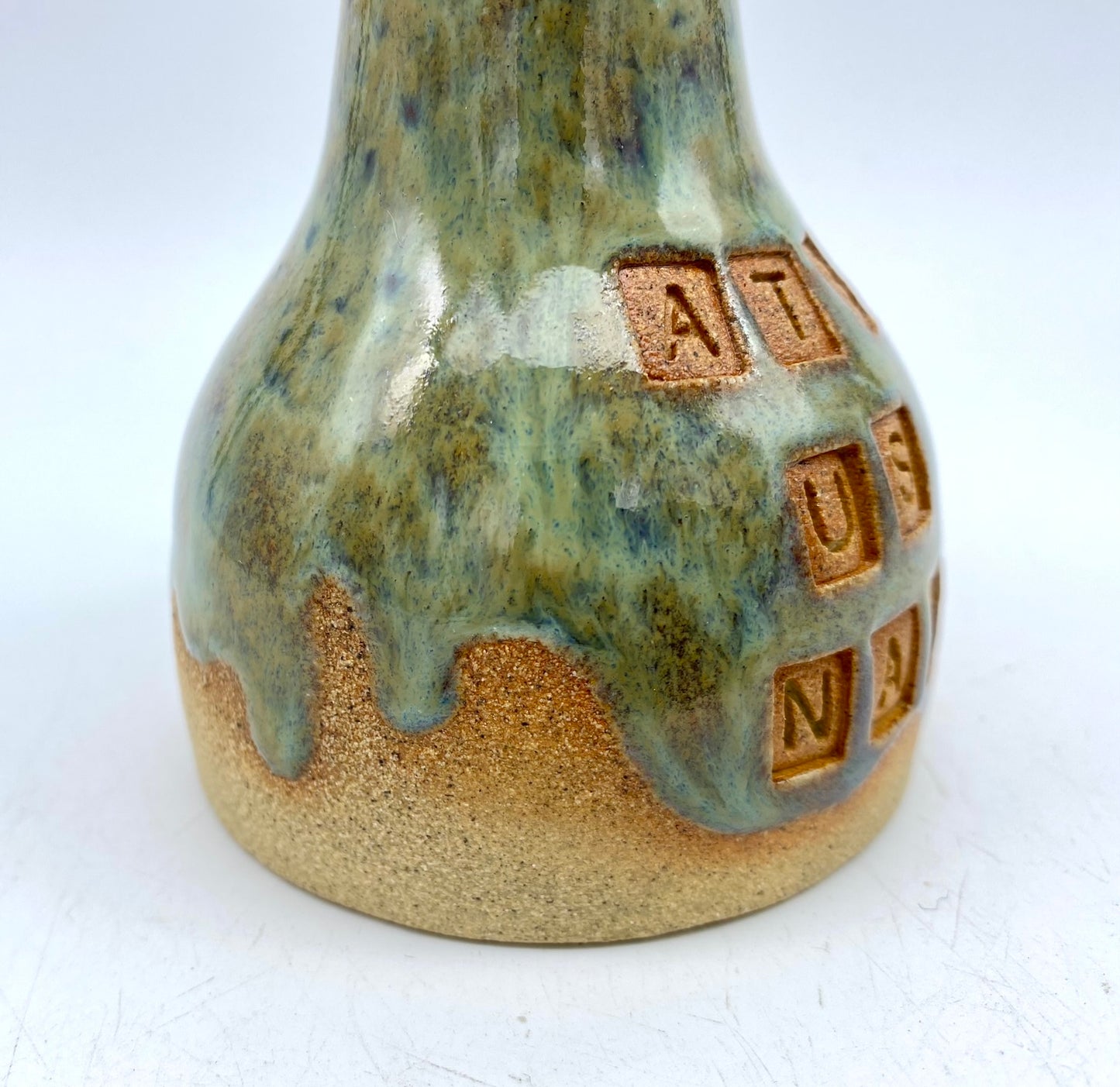 'At's us nai' (that's us now) Northern Ireland bud vase