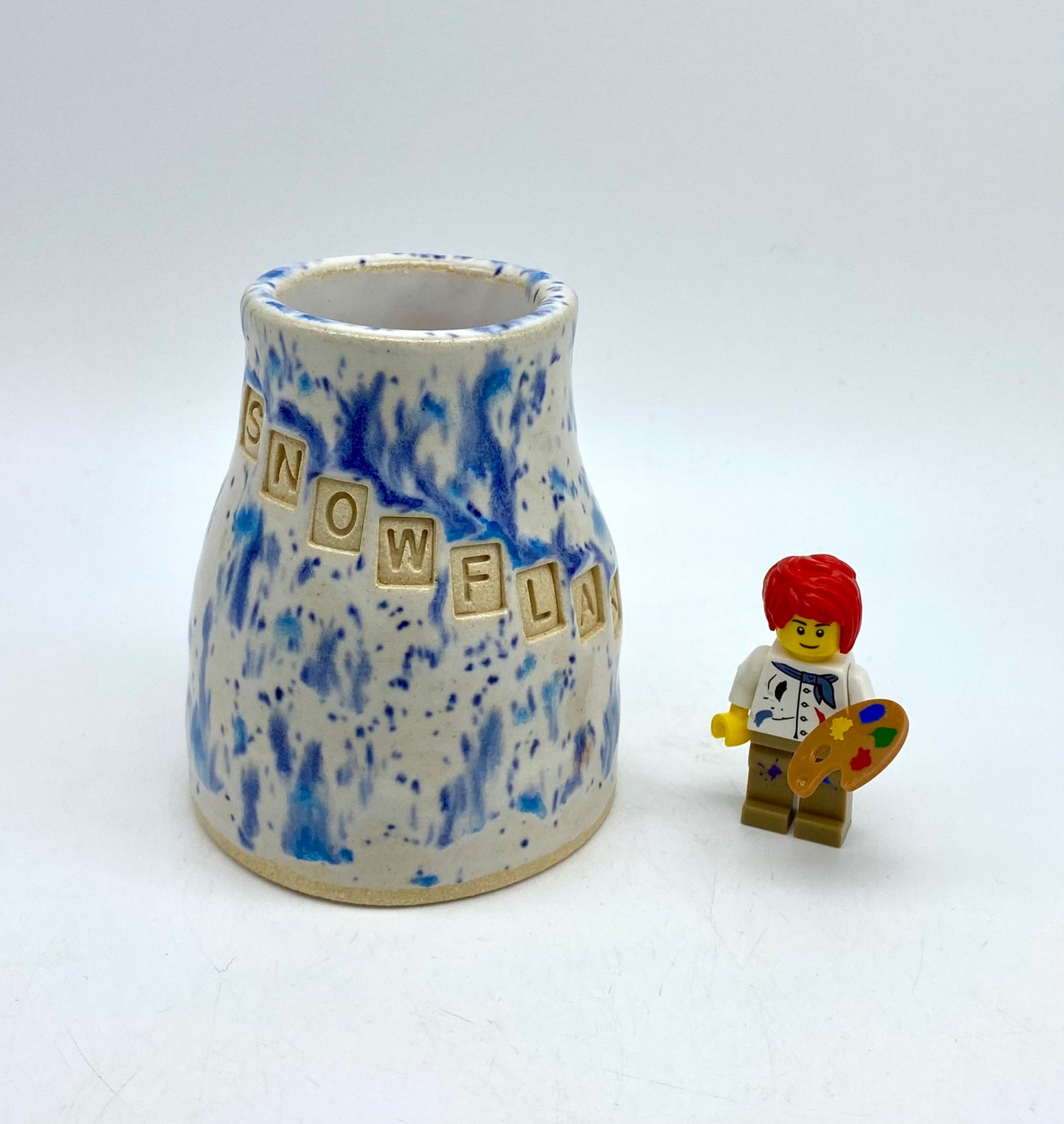 Little 'snowflake' bud vase or candlestick