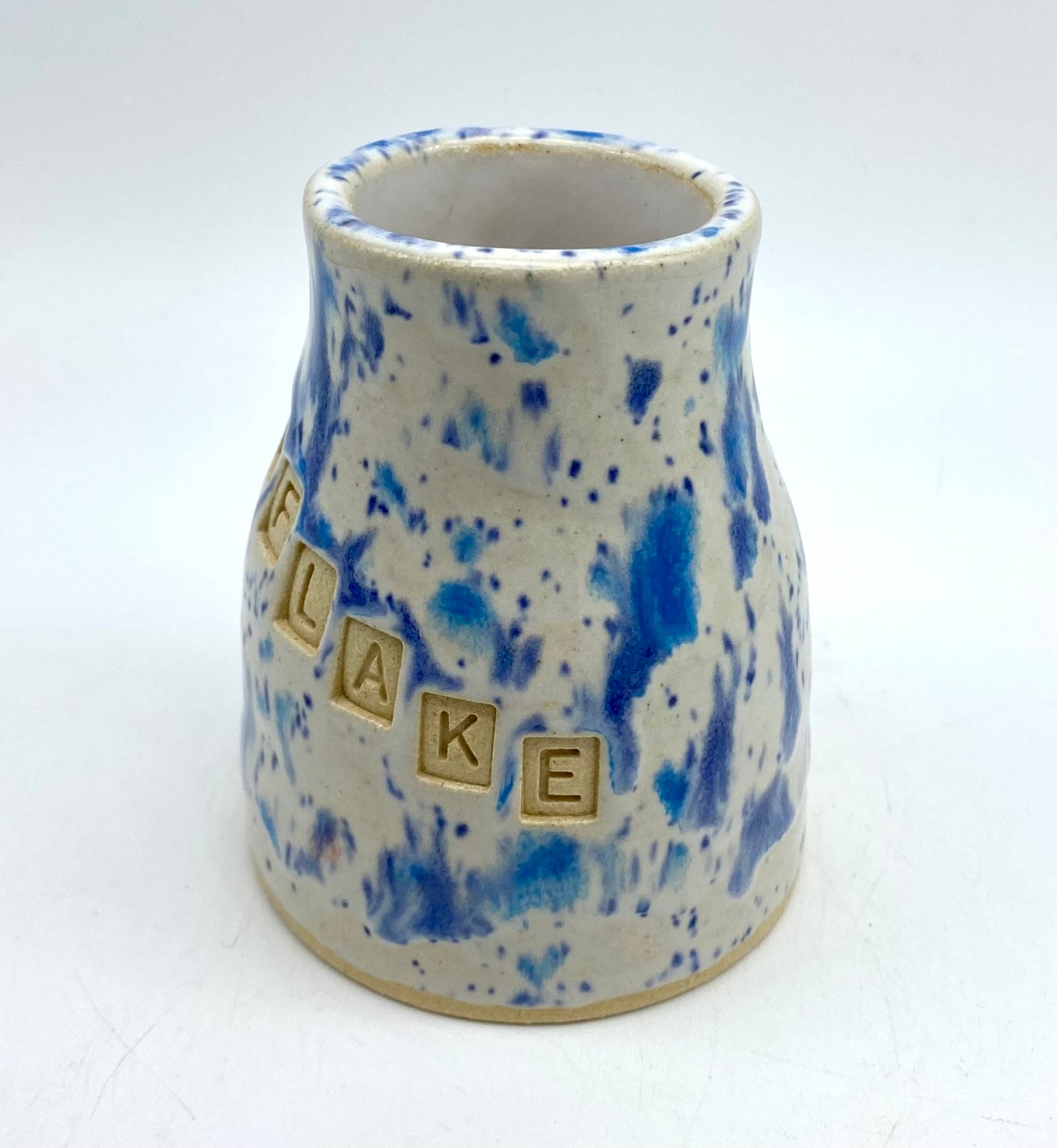 Little 'snowflake' bud vase or candlestick