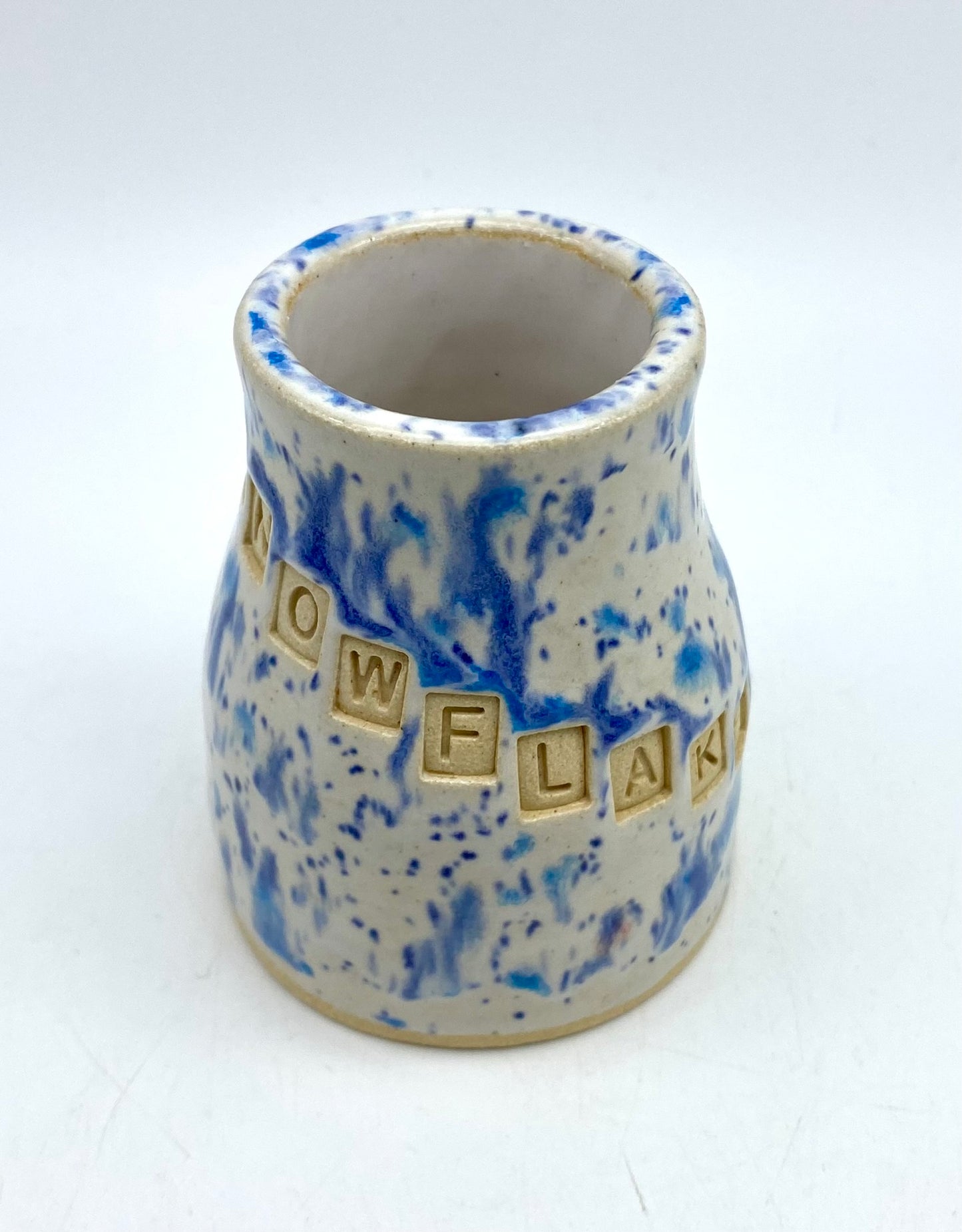 Little 'snowflake' bud vase or candlestick