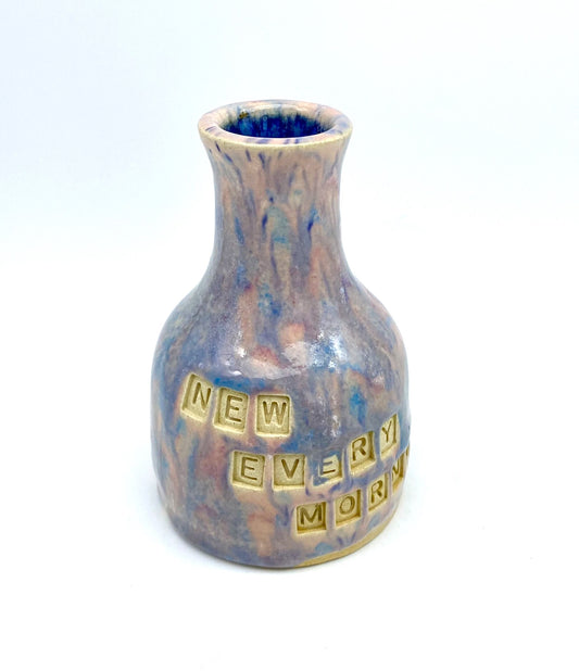 'New every morning' Bible bud vase