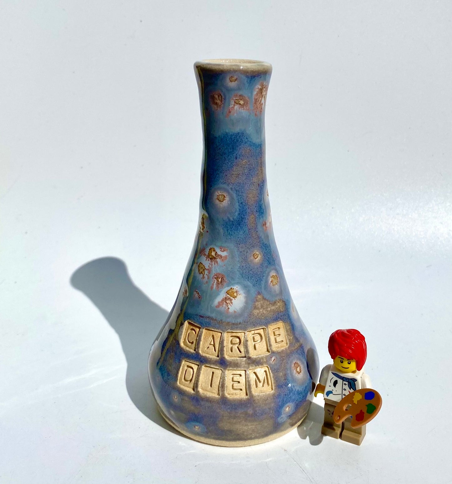 'Carpe diem' small candlestick or bud vase