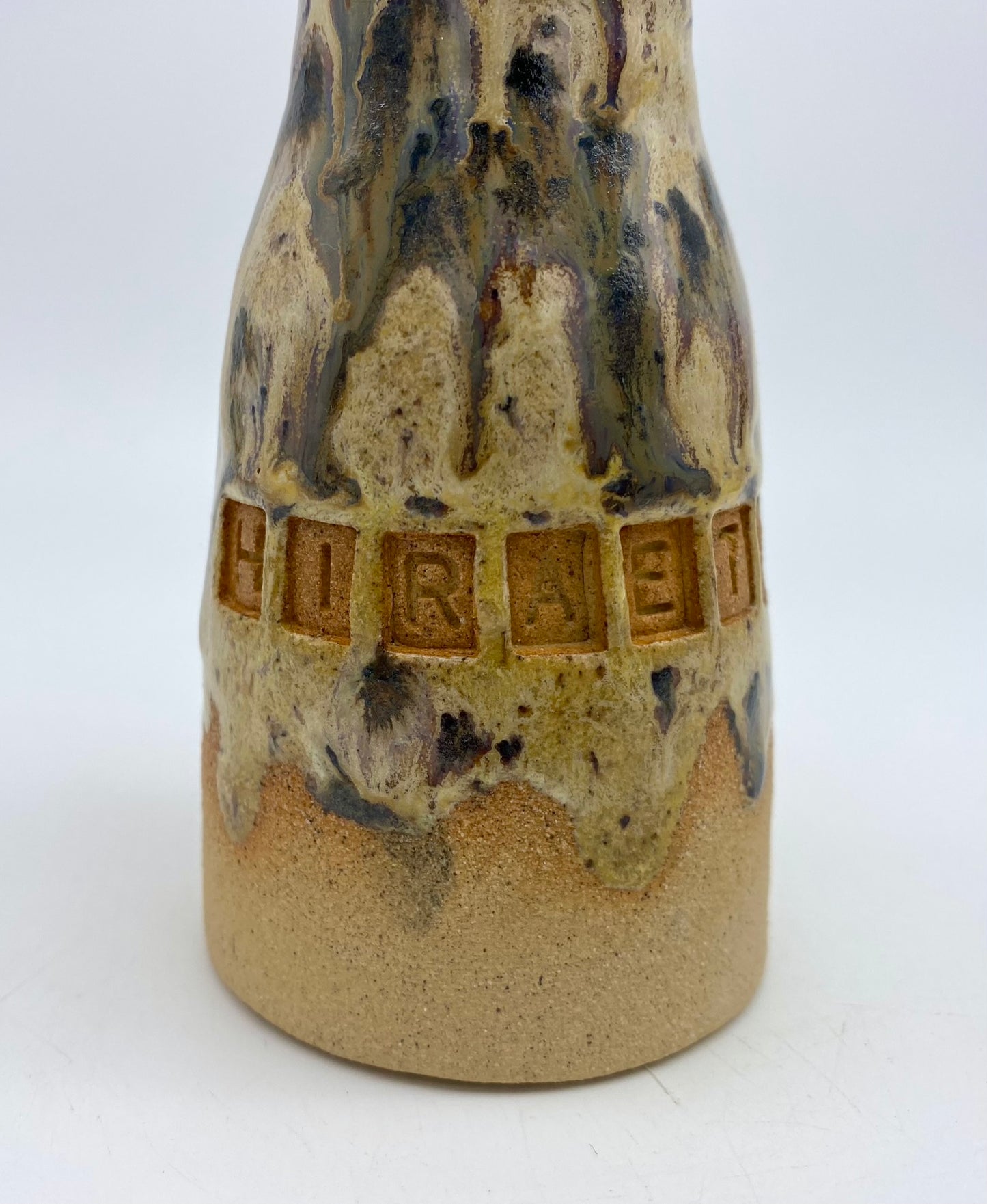 'Hiraeth' bud vase in speckled clay