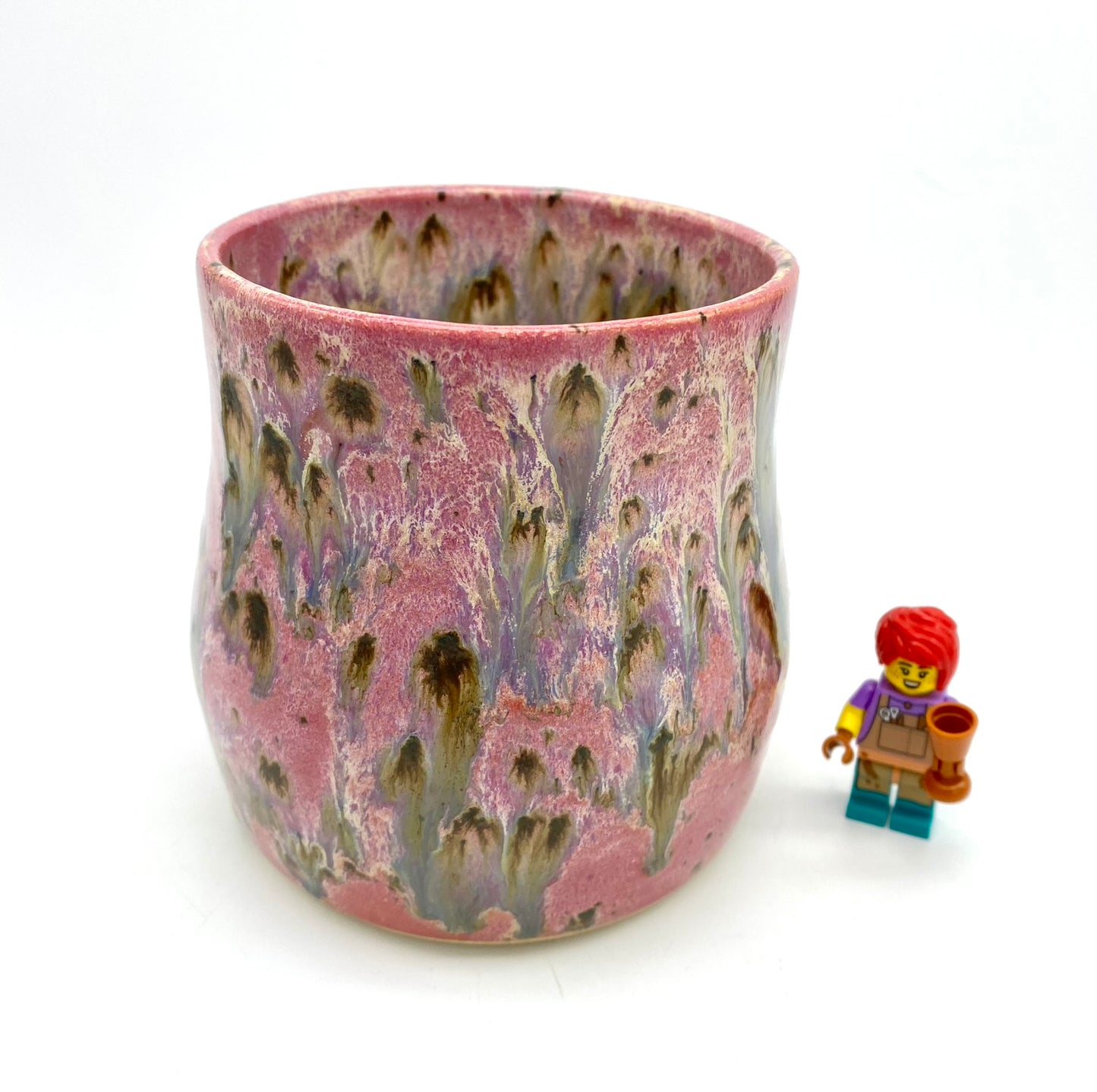 Glorious pink beaker - for water, flowers, pens