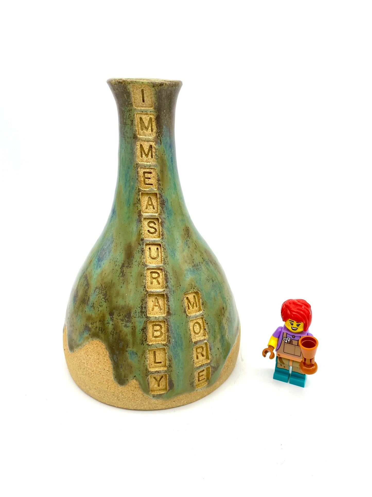 'Immeasurably more' Bible verse bud vase