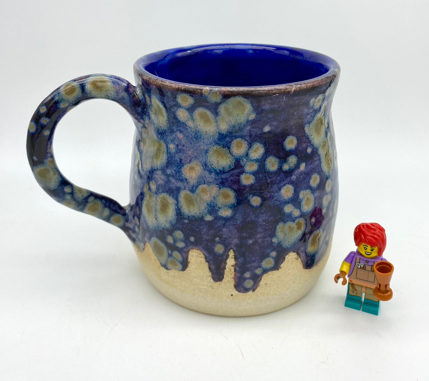 Large mug in the 'starry night' glaze