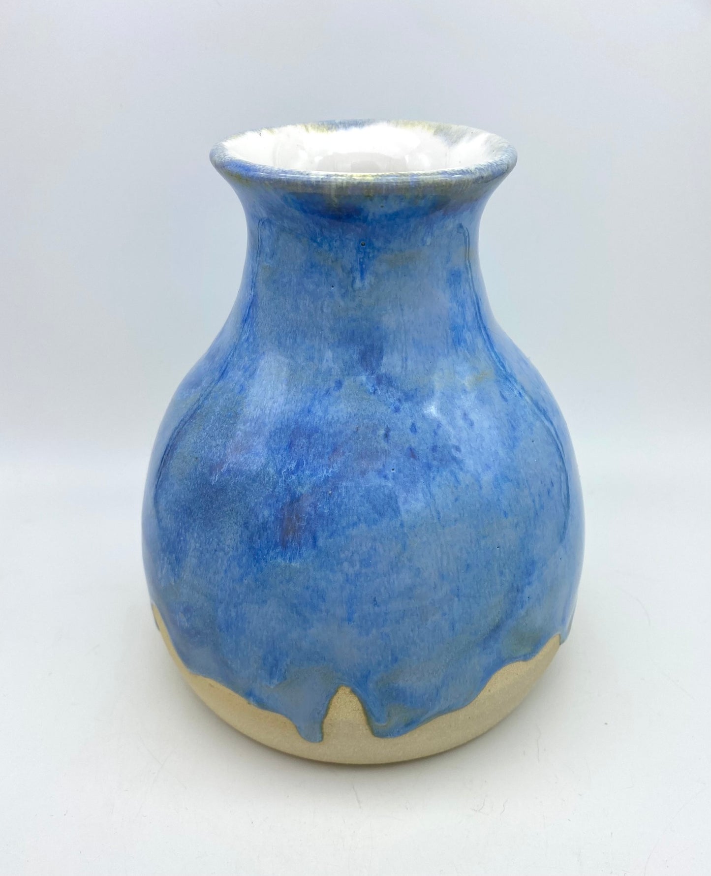 Medium vase in swirly blues