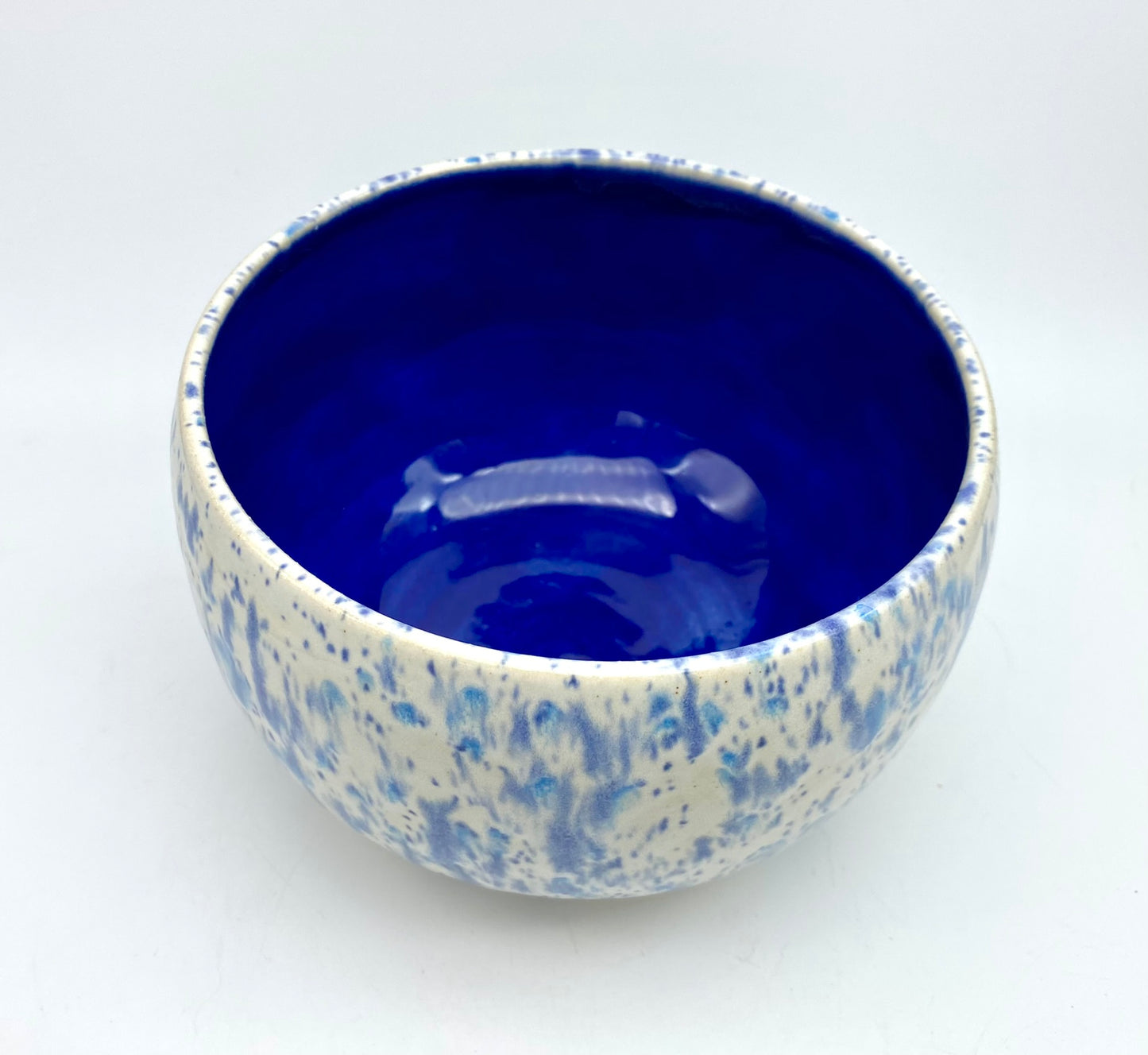 Bowl in speckly blues